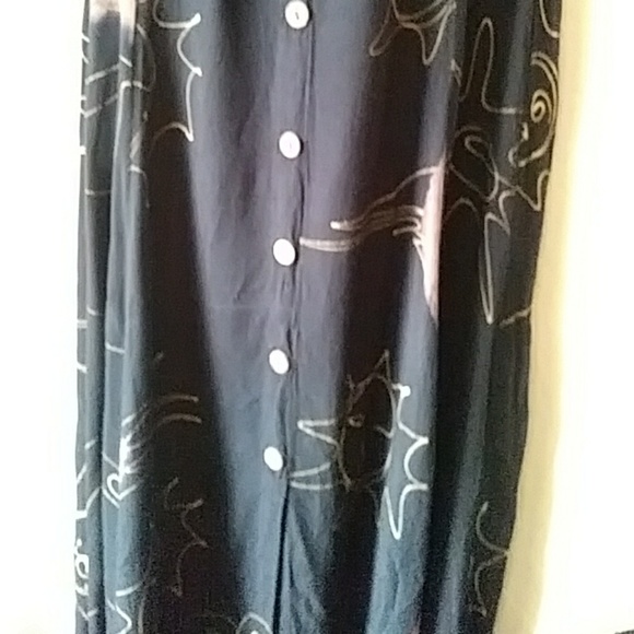 Caribbean Culture handpainted rayon dress-one size - Picture 2 of 6